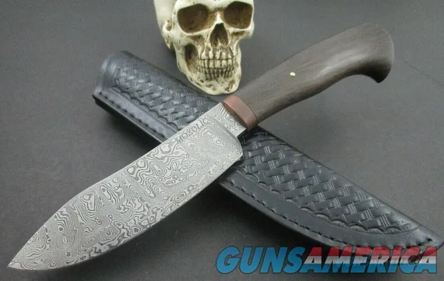 Mozolic Knives Incredible Damascus Nesmuk Skinner, Hunter / Fighter / EDC