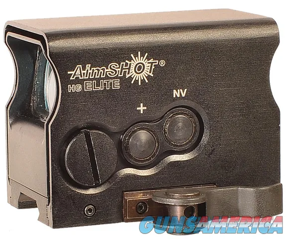 Aimshot HGELITEBGREE HG Elite Reflex Sight 1x 34mm 2 MOA Green Crosshair CR2 Black 