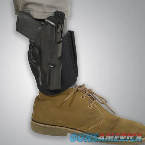 Galco AG601B Ankle Glove Ankle Holster, Left Draw – fits Glock 42/Sig P365