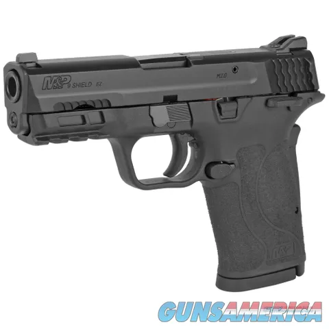 Smith & Wesson 12436 M&P 9 Shield EZ M2.0 9mm Luger 3.68" 8+1 Black Polymer Grip Thumb Safety 3-Dot Adjustable