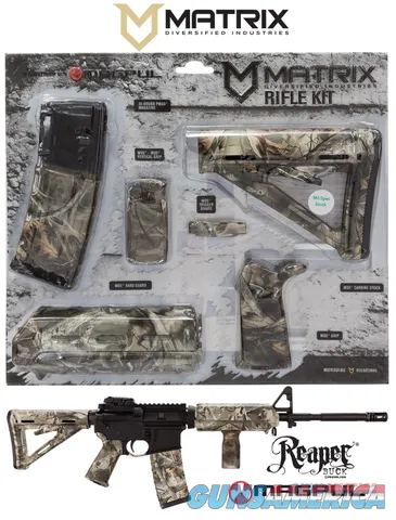 Matrix MAGMIL06RB Magpul Gen 2 AR-15 Carbine Accessory Kit, Ambidextrous - Bucks & Bones - Fits 1.15" Mil-Spec Buffer Tube