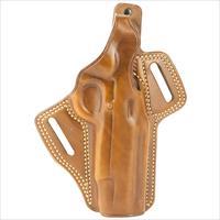 Galco FL212 Fletch High Ride Belt 1911 with 5" Barrel, Steerhide Brown - Right Draw