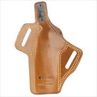Galco FL212 Fletch High Ride Belt 1911 with 5" Barrel, Steerhide Brown - Right Draw