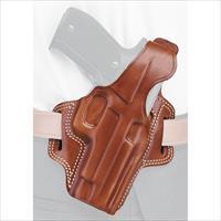 Galco FL212 Fletch High Ride Belt 1911 with 5" Barrel, Steerhide Brown - Right Draw