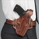 Galco FL212 Fletch High Ride Belt 1911 with 5" Barrel, Steerhide Brown - Right Draw