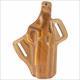 Galco FL212 Fletch High Ride Belt 1911 with 5" Barrel, Steerhide Brown - Right Draw
