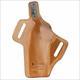 Galco FL212 Fletch High Ride Belt 1911 with 5" Barrel, Steerhide Brown - Right Draw