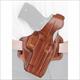 Galco FL212 Fletch High Ride Belt 1911 with 5" Barrel, Steerhide Brown - Right Draw