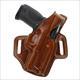Galco FL212 Fletch High Ride Belt 1911 with 5" Barrel, Steerhide Brown - Right Draw