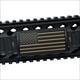 R Grip PVC Custom Picatinny Rail Cover – Tan U.S. Flag, Stars Left, Black Retainer