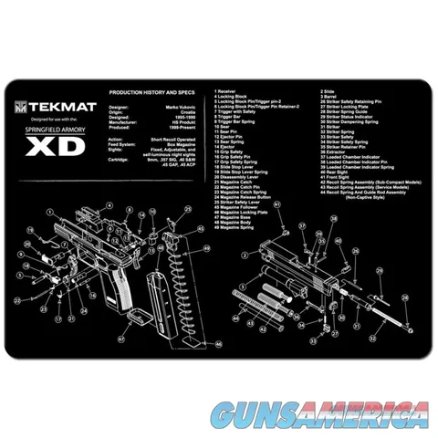 TEKMAT Armorers Bench Mat – Springfield XD