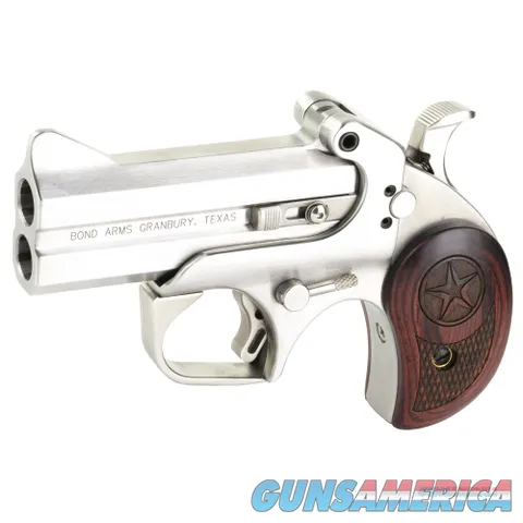 Bond Arms BAC2K Century 2000 45 Colt (LC)/410 Gauge 2rd 3.50" Stainless Steel Double Barrel & Frame, Auto Extractor & Rebounding Hammer, Blade Front/Fixed Rear Sights, Rosewood Grip, Manual Safety