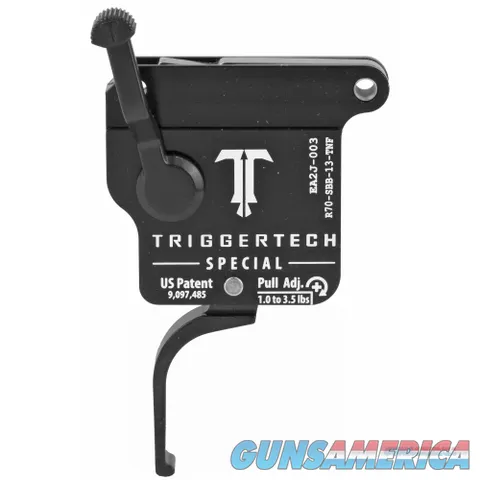 TriggerTech, 1.0-3.5LB Pull Weight, Fits Remington 700, Special Flat Clean Trigger, Right Hand, Adjustable, Black Finish 