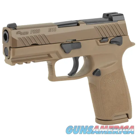 Sig Sauer 320CA-9-M18-MS P320 M18 9mm 17+1 21+1 Coyote PVD Coyote Polymer Grip