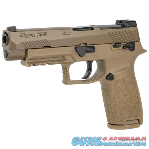 Sig Sauer P320 M17 9mm 4.7" 17+1 Coyote PVD SigLite Night Sights - New in Case!