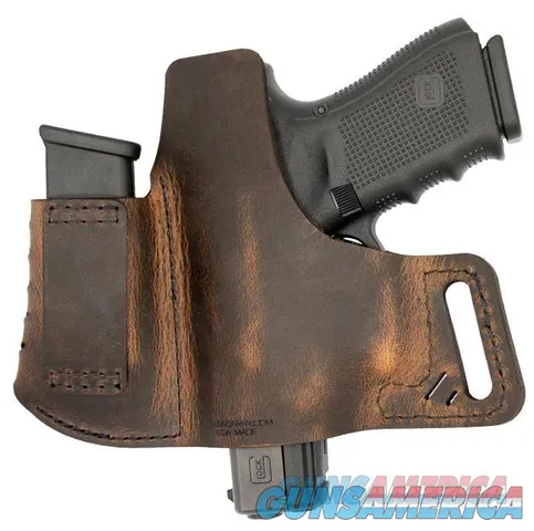Versacarry 62103 Commander OWB Belt Holster, Brown, Right Draw - Size 3 - Most Single-Stack Sub-Compacts