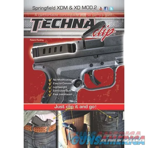 Techna Clip XDMBR Gun Belt Clip – Springfield Mod.2™or XDM, Right Side