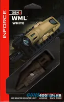 Inforce W-06-1 WML White Weapon Mounted LED 400 Lumens FDE Polymer