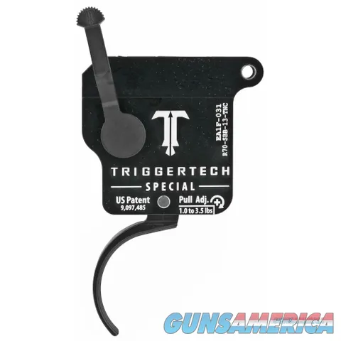 TriggerTech R70SBB13TNC Special Without Bolt Release Remington 700 Black Single-Stage Traditional Curved 1.00-3.50 lbs Right