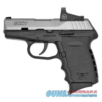SCCY CPX-2, DAO, Compact, 9MM, 3.1"Barrel, Polymer Frame, Duo-Tone Finish, Red Dot Sight, No Manual Safety, 10Rd, 2 Mags