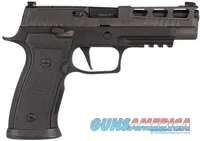 Sig P320 AXG Pro, 9mm, 4.7" Barrel, Hogue G10 Grips, Back Nitron, Optic Ready Pro Cut Slide, X-Ray 3 Night Sights, 17Rd