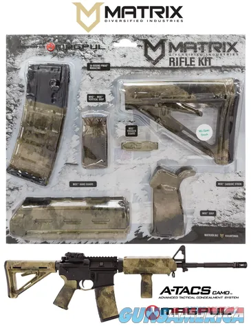 Matrix MAGMIL01HD Magpul Gen 2 AR-15 Carbine Accessory Kit, Ambidextrous - High Desert - Fits 1.15" Mil-Spec Buffer Tube