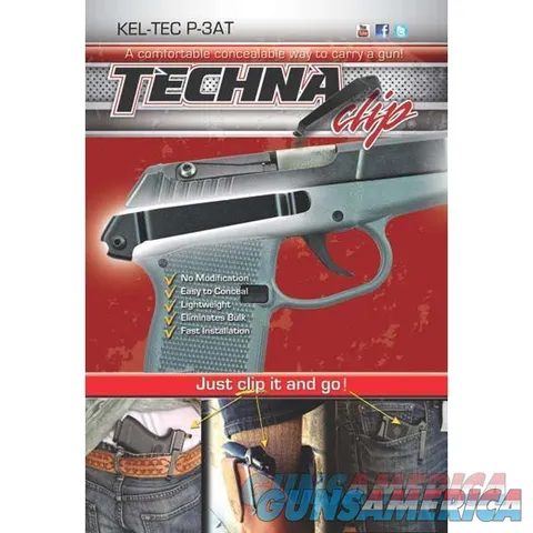 Techna Clip P3BR Gun Belt Clip – Kel-Tec P-3AT, Right Side