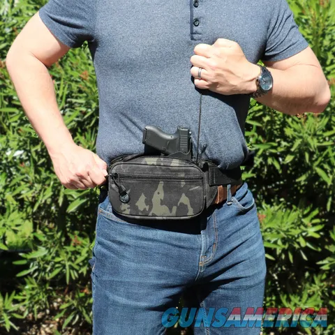 Galco FTPRMBC FasTrax PAC Waistpack, Compact - Fits Glock 19 and Similar Autos, Multicam - Ambidextrous