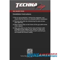 Techna Clip P938-BR Gun Belt Clip – Sig Sauer P938, Right Side