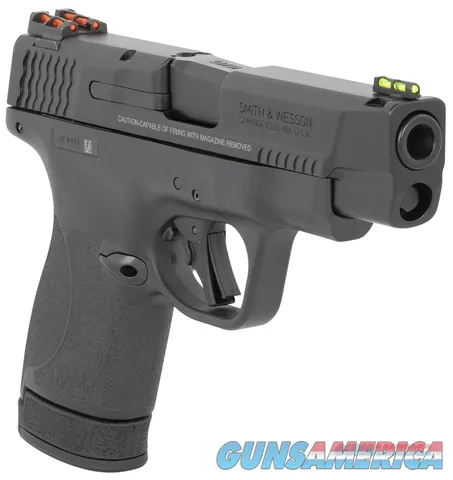 Smith & Wesson 13252 Performance Center M&P Shield Plus 9mm 4" 10+1,13+1 , No Manual Safety,  Fiber Optic Sights