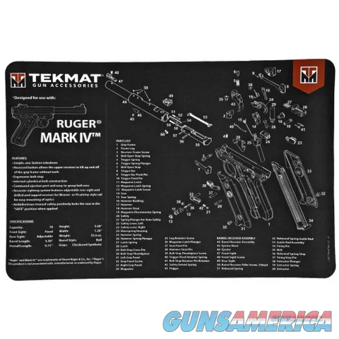 TEKMAT Armorers Bench Mat – Ruger Mark IV