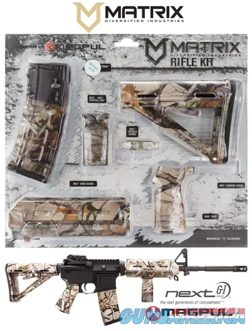 Matrix MAGMILNV Magpul Gen 2 AR-15 Carbine Accessory Kit, Ambidextrous - Vista - Fits 1.15" Mil-Spec Buffer Tube