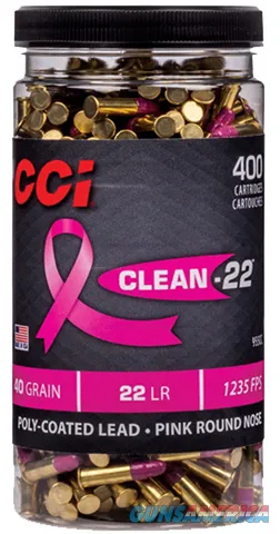 CCI CCI CLN-22 PINK HV 22LR 40GR BTL 400