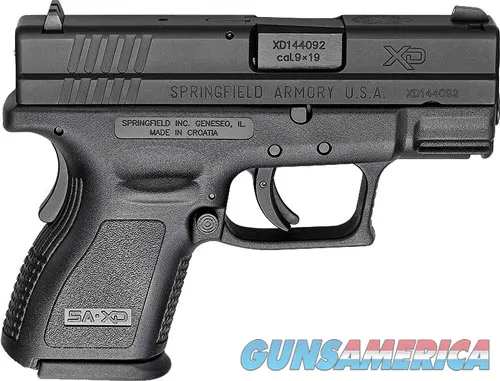 Springfield Armory SPRGFLD XD9 DEF 9MM 3" BLK 10RD