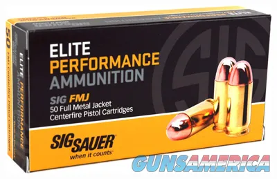 Sig Sauer Elite Ball FMJ E40SB2-50