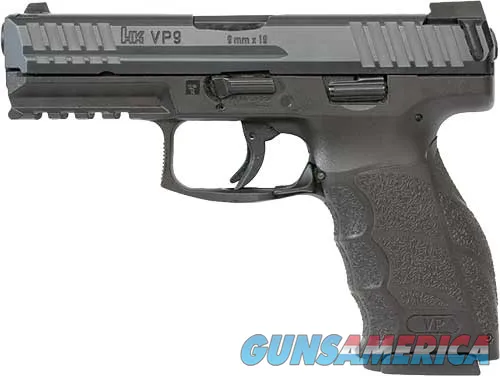 HK HK VP9 9MM 4.09" 17RD BLK NS 3MAGS