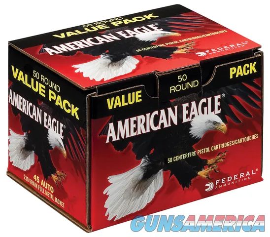 Federal Federal AE45A50 American Eagle Handgun 45 ACP 230 gr Full Metal Jacket