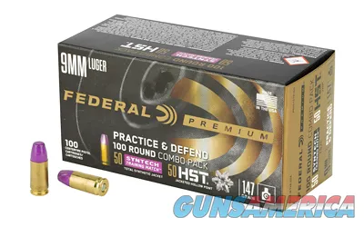 Federal FED PRCTC &DFND 9MM HST/SYN 147GR