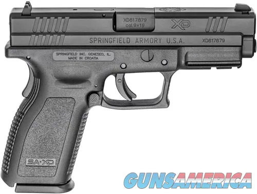 Springfield Armory SPRGFLD XD9 DEF 9MM 4" BLK 10RD