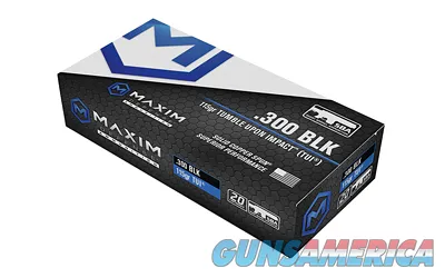 Maxim MAXIM 300BLK 115GR TUI SBA 20/500