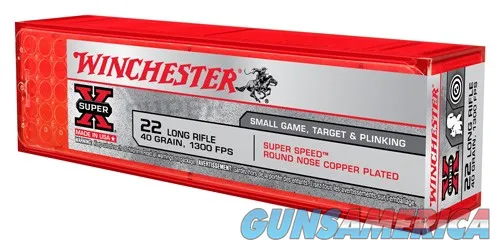 Winchester Repeating Arms Super-X Rimfire Ammunition X22LRSS1