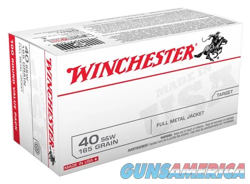 Winchester Repeating Arms Best Value FMJ Value Pack USA40SWVP