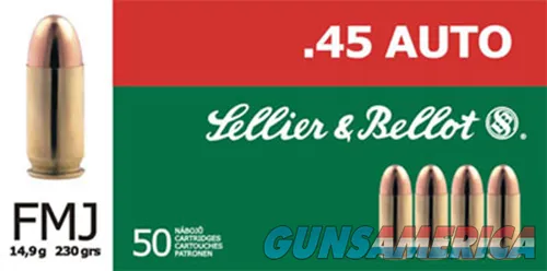 Sellier & Bellot Handgun Full Metal Jacket SB45GAP