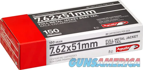 Aguila 7.62x51mm FMJBT 1E762110