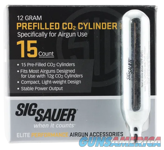 Sig Sauer Airguns CO2 Cylinders AC-12-15
