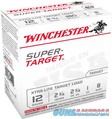 Winchester Repeating Arms WIN AMMO SUPER TARGET 12GA. 1180FPS. 1OZ. #8 25-PACK