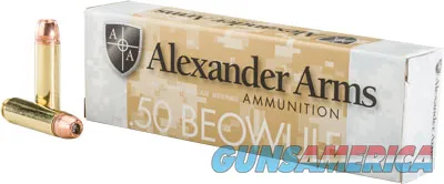 Alexander Arms ALEXANDER AMMO .50 BEOWULF 350GR. XTP JHP 20-PACK