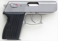 Detonics Pocket 9 9mm, ambidextrous thumb safety, SA/DA, stainless steel, trough sight, hooked guard