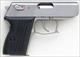 Detonics Pocket 9 9mm, ambidextrous thumb safety, SA/DA, stainless steel, trough sight, hooked guard