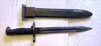 WWII 1943 UFH - Union Fork & Hoe 10" Bayonet With U.S. M7 Scabbard